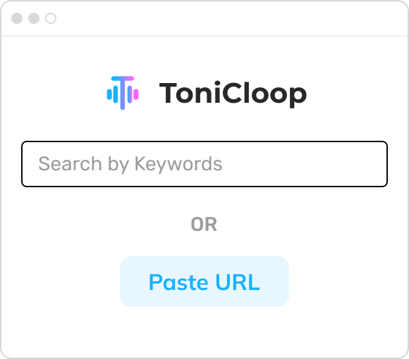 Search Keywords or Paste URL